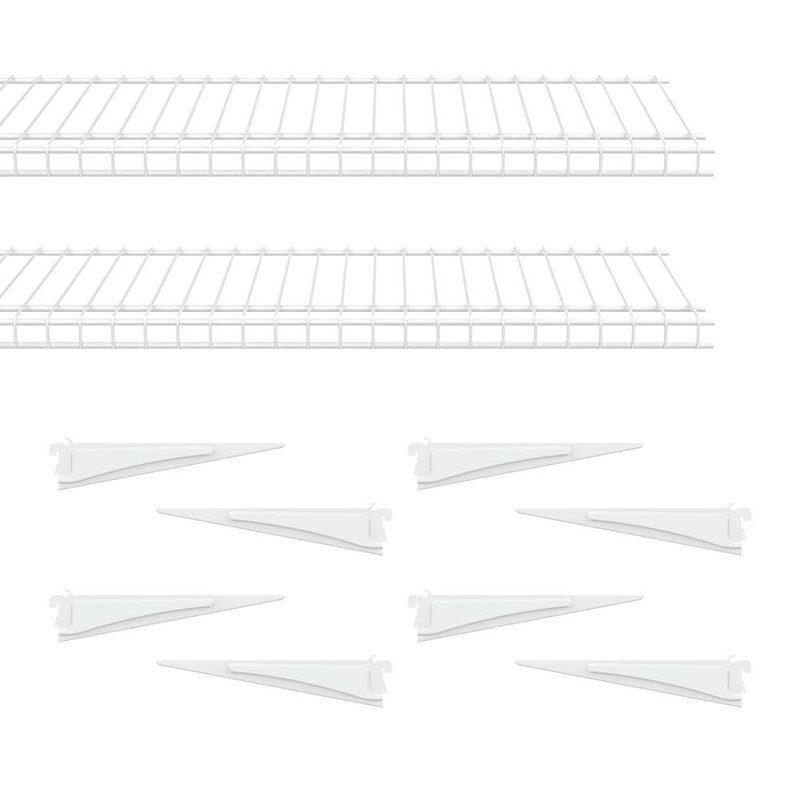 ClosetMaid ShelfTrack SuperSlide Wire Shelf (2 Pieces) and ShelfTrack